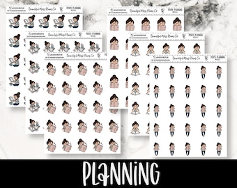 Posey: Planning // Planner Stickers // Character Stickers // Planning Stickers // Planner Stickers