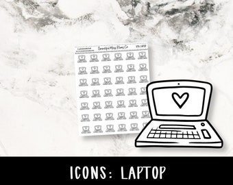 Laptop Icons // Functional Stickers