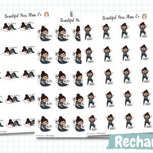 Posey Recharge Planner Stickers: Energy, Battery Stickers