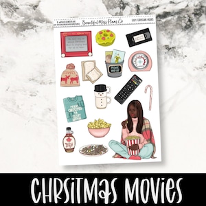 Christmas Movies // Deco // Planner Stickers // Christmas stickers