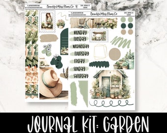 Garden // Planner Stickers // Bujo Stickers // Journaling Stickers // Garden Stickers
