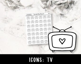 TV Icons // Functional Stickers