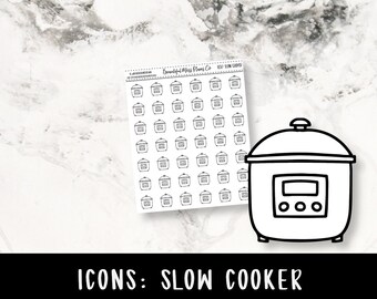 Slow Cooker Icons // Functional Stickers