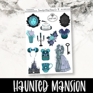 Haunted Mansion // Deco // Planner Stickers // Halloween Stickers