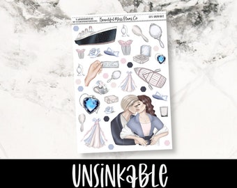Unsinkable // Deco // Planner Stickers // Titanic Stickers