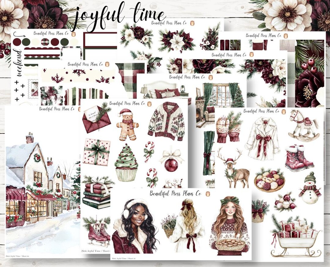 Joyful Time // Journaling Kit // Planner Stickers // Journaling Kit ...