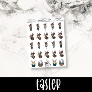 Posey: Easter // Planner Stickers // Character Stickers // Spring Stickers // Easter Stickers
