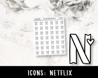 Netflix Icons // Functional Stickers