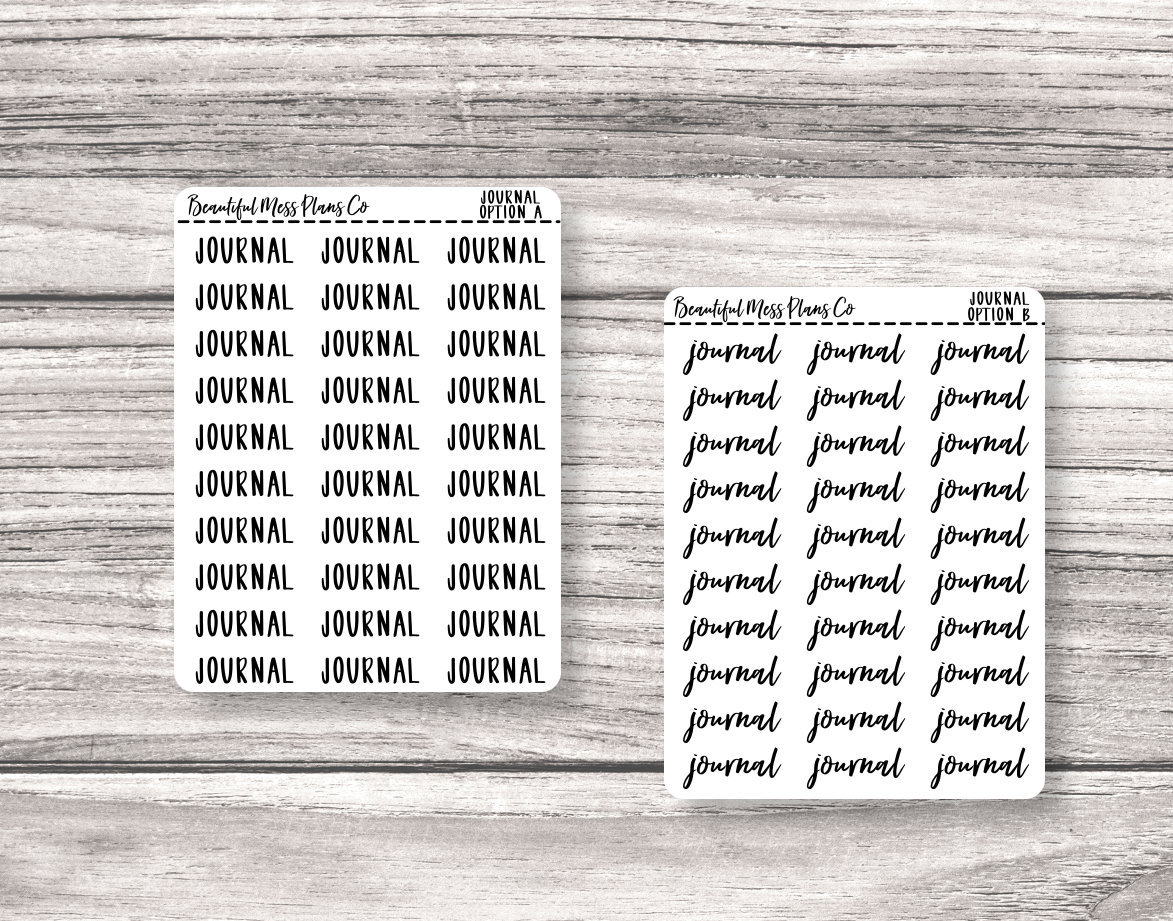 journal planner stickers foil stickers word stickers etsy