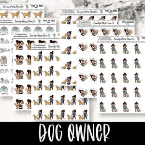 Posey: Dog Owner // Planner Stickers // Character Stickers // Dog Stickers