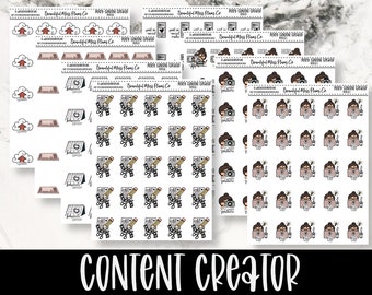 Posey: Content Creator // Planner Stickers // Character Stickers // Content Creator Stickers