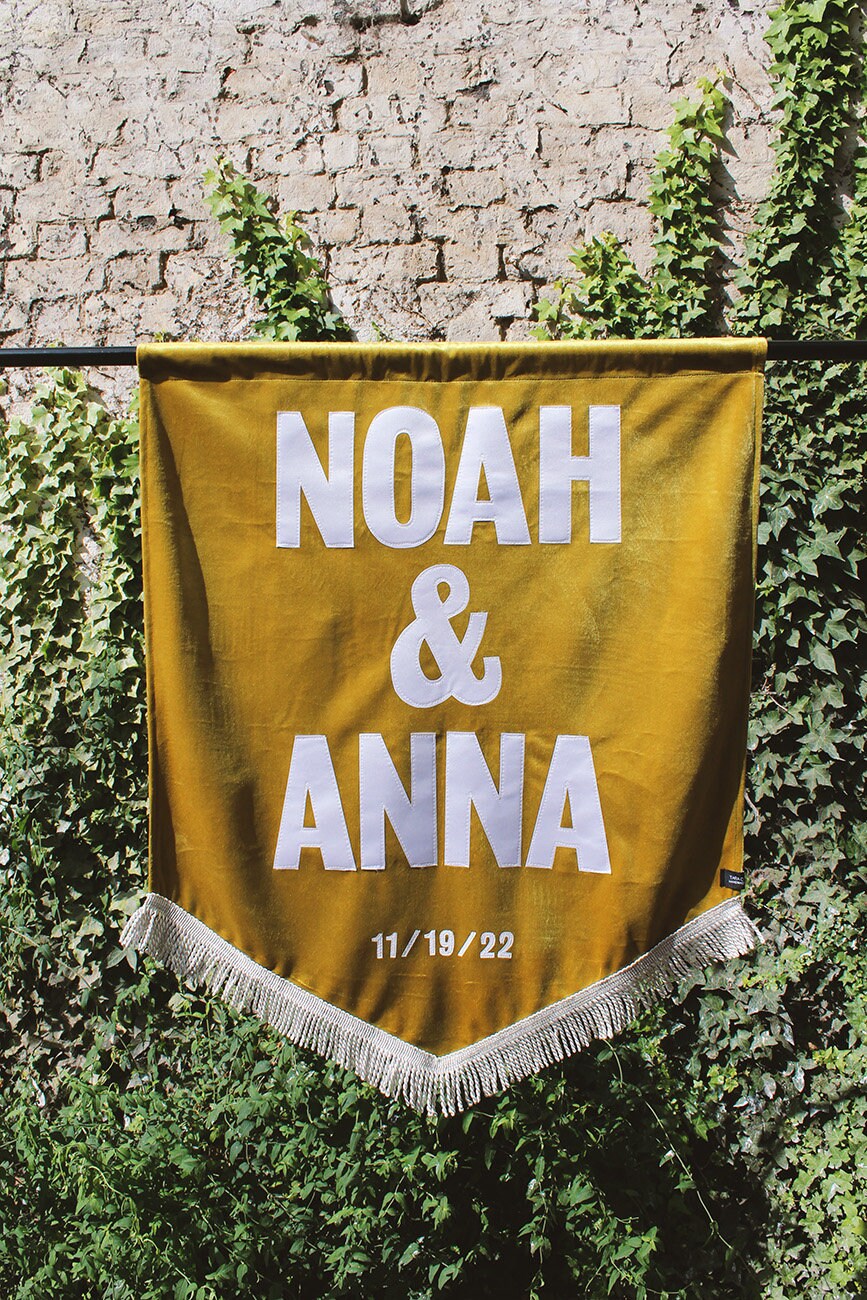 Wedding Velvet Banner Highquality Velvet Banner Flag Alternative