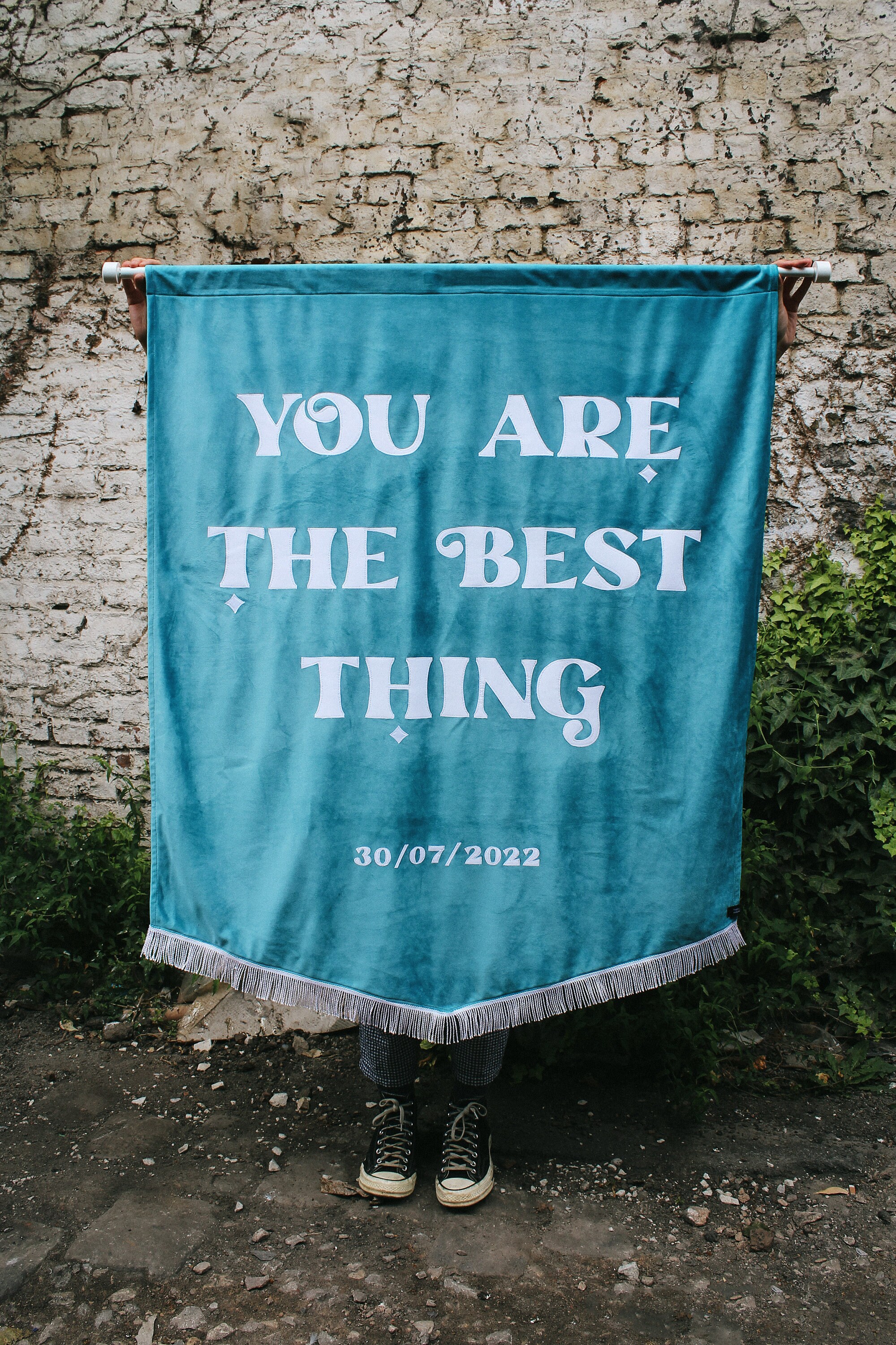 Wedding Velvet Banner Highquality Velvet Banner Flag Alternative