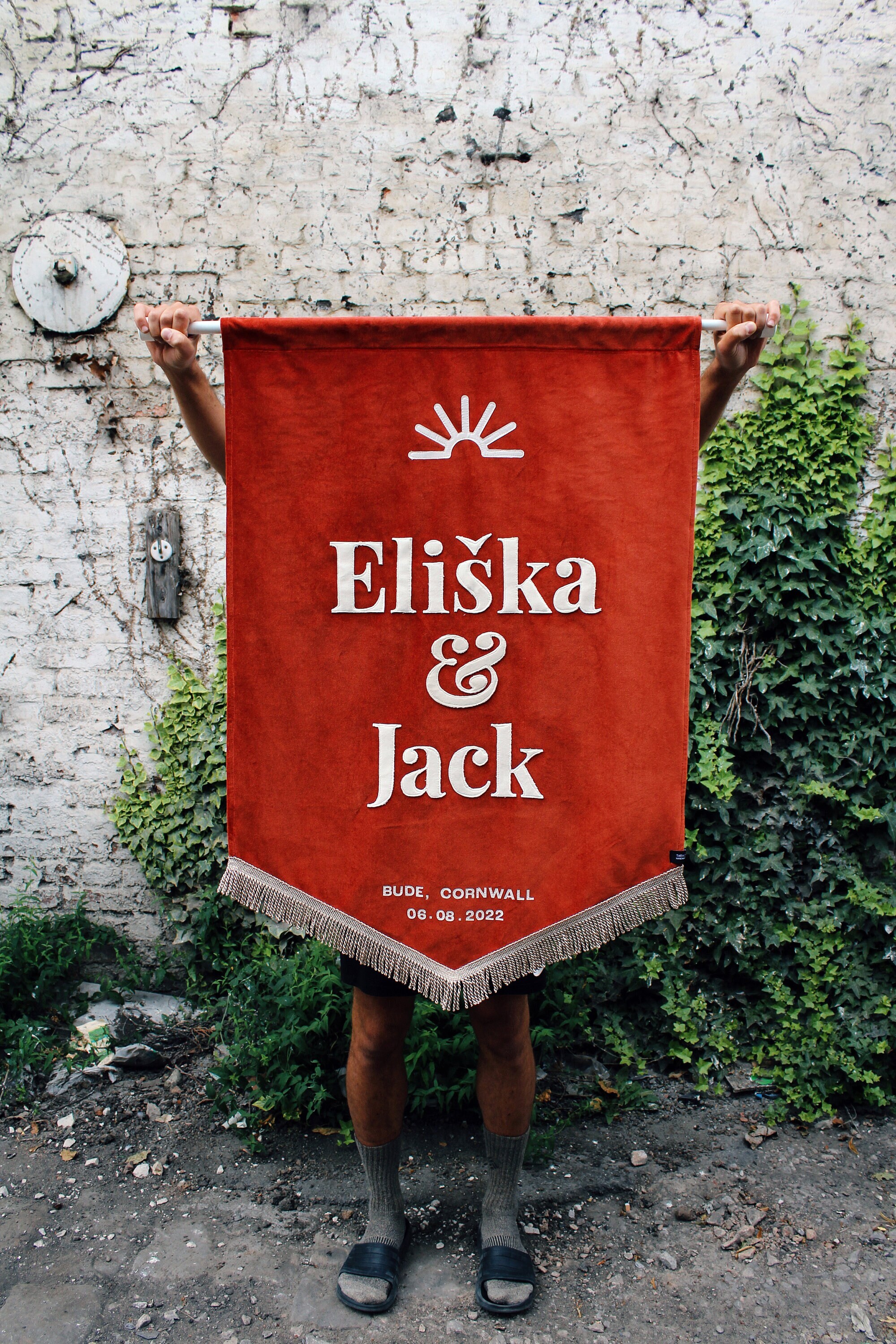 Wedding Velvet Banner Highquality Velvet Banner Flag Alternative