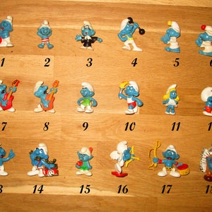Smurf Figures From Our Childhood Retail Etsy