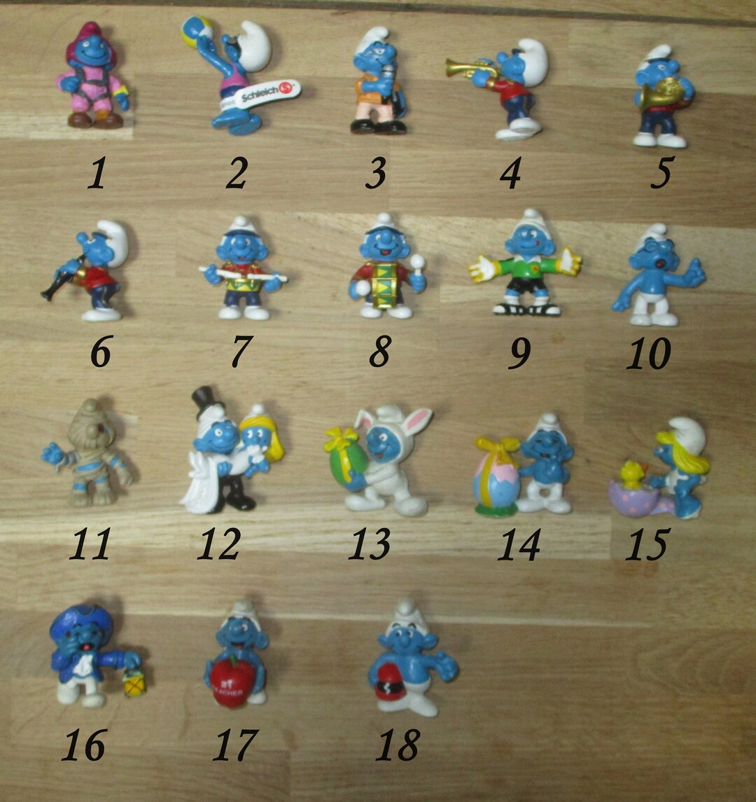 Figurine Schtroumpf Corrida Taureau – Schleich – Occasion – Vintage