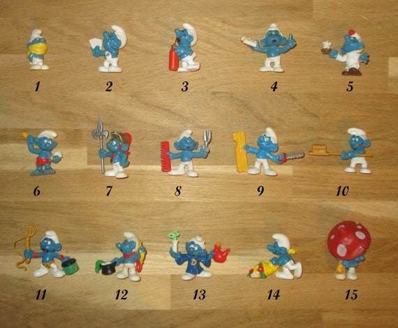 figurine schtroumpf