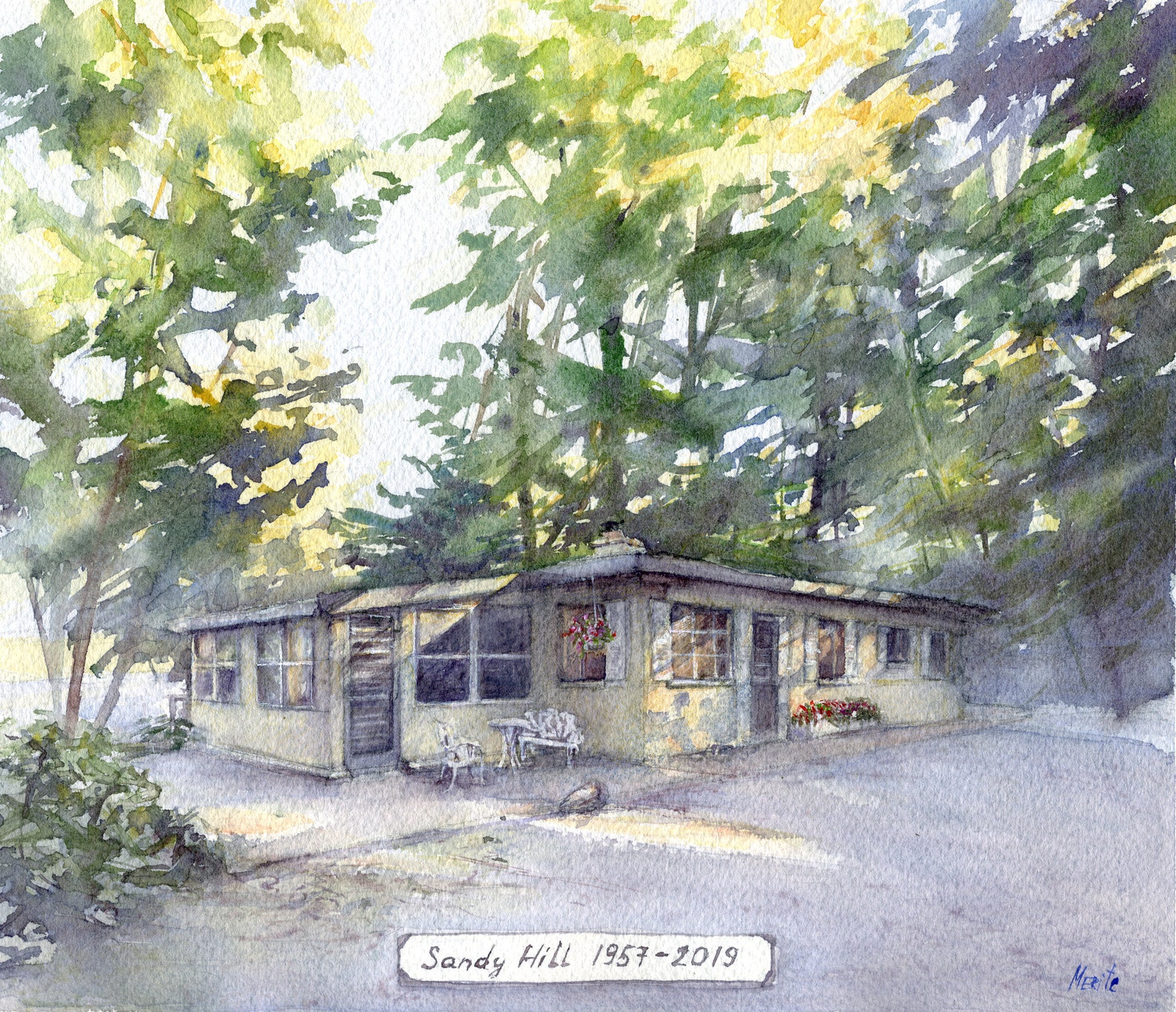 Original House Portrait Watercolor Painting House Drawing Etsy