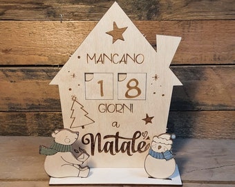 Fichier de découpe / DXF / LASERCUT / Calendrier de l’Avent en bois