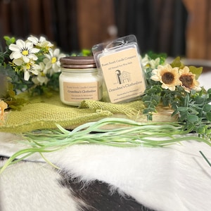 Grandma&#39;s Clothesline Soy Candle or Melt, All Natural Mason Jar Candle, 8 OZ. Scented Candle, Hand Poured Soy Wax Candle, Farm Candle