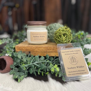 Southern Wildfire AKA Kudzu Soy Candle or Melt, All Natural Vegan Soy Candle, 8 OZ. Scented Candle, Hand Poured Soy Wax Candle,Farm Candle
