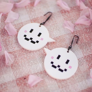 Pixel Happy Emote :3 Stardew Valley Earrings