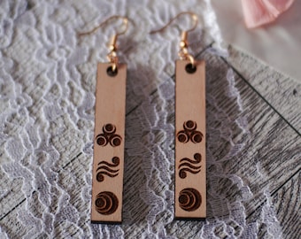 Spiritual Stones The Legend of Zelda Wooden Earrings