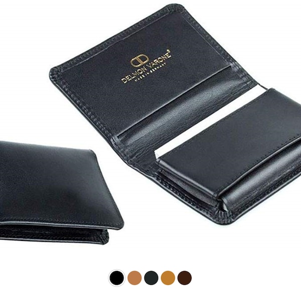 Personalizable business card case premium leather, business card case / case for 50 business cards, card case personalized with engraving