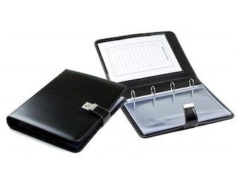 Personalizable document folder DIN A4 Premium Cambridge Top Grain Leather incl. lock & key, certificate folder for certificates, certificates