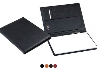 DELMON VARONE Premium Füllfederhalter Schwarz Mit Lederetui - Nachfüllbar Mit Stahlfeder & Gravur Möglich