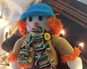 Knitted Winter Scarecrow