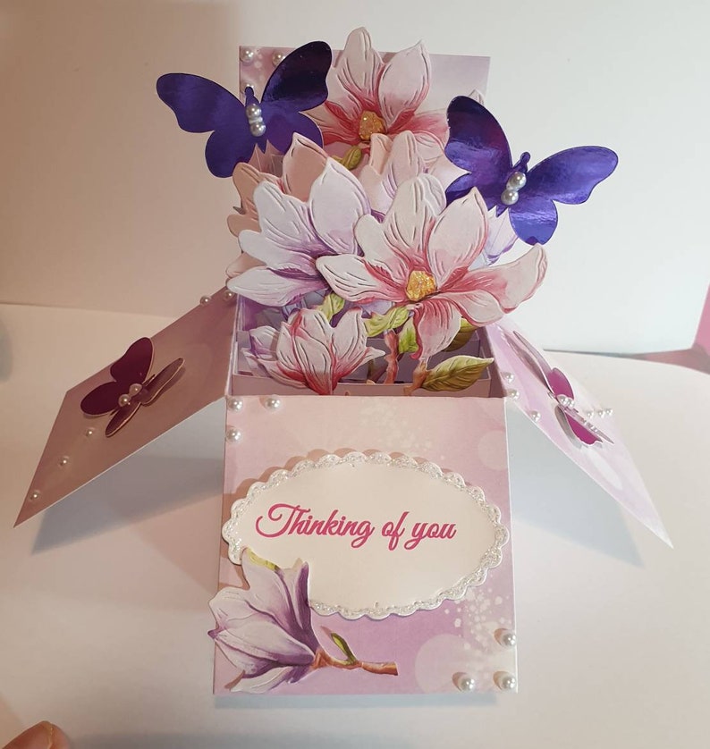 Beautiful Personalised Pop up Box Card for Any Occation | Etsy