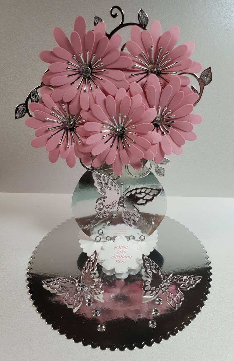 Beautiful 3D card flower vase I/'m sorry and much more. Thank you Great for Birthdays Get well soon