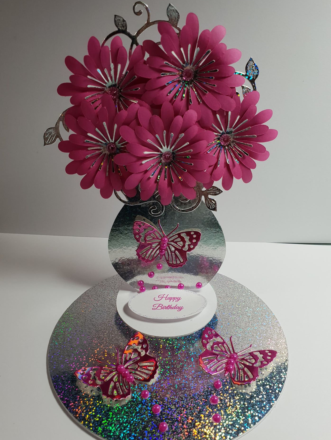 Flower Vase Card SVG PNG PDF Etsy Australia