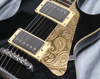 Les Paul Pickguard with Paisley Pattern - Mirrored Gold