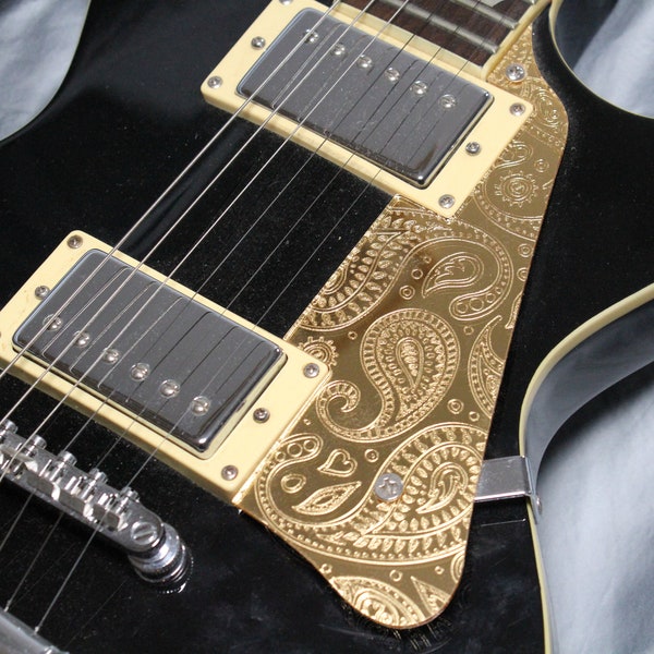 Les Paul Pickguard with Paisley Pattern - Mirrored Gold