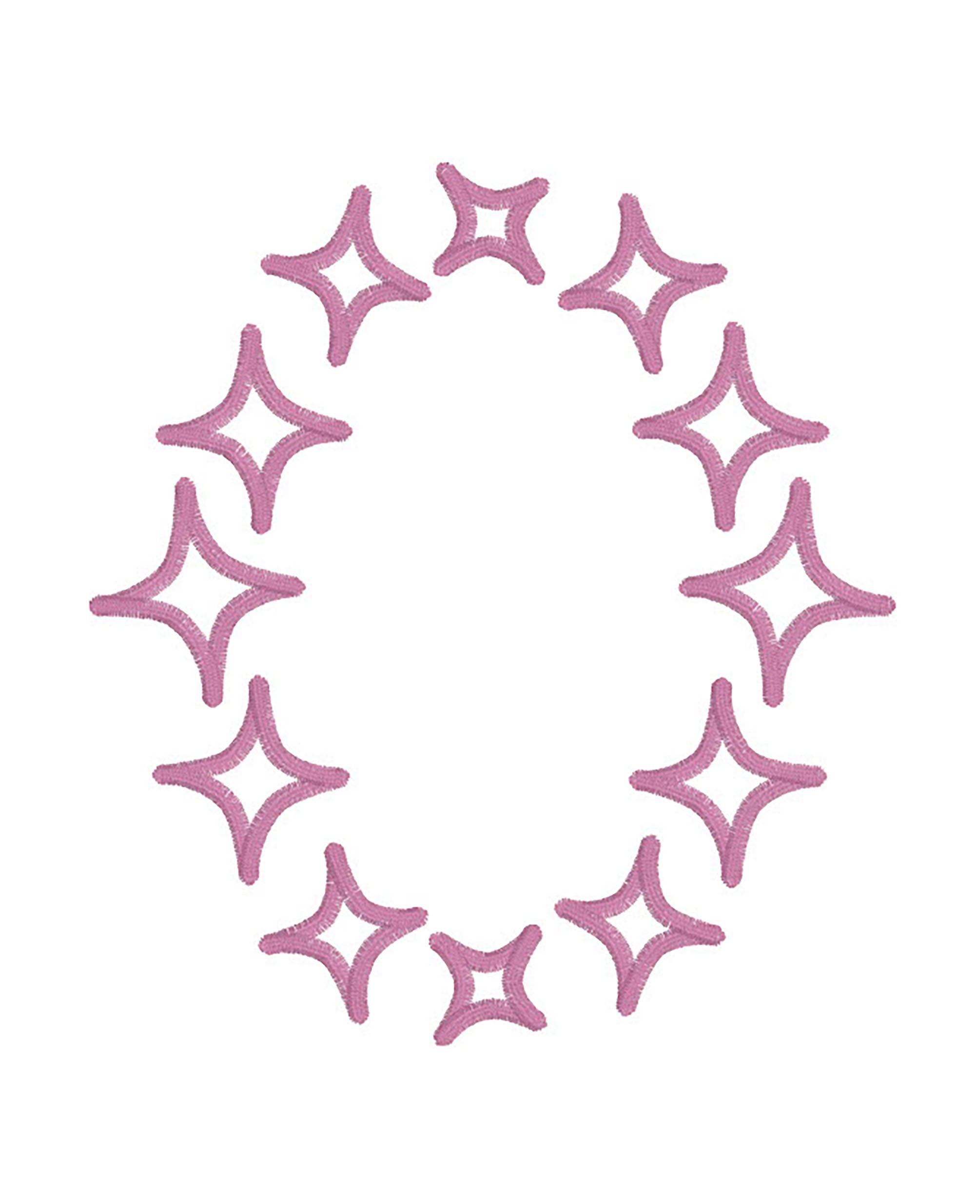 DIGITAL Applique Embroidery Design the Stella Star Monogram - Etsy