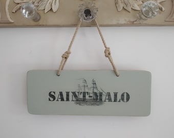 Panneau flèche bois décoration murale personnalisable plaque porte pancarte