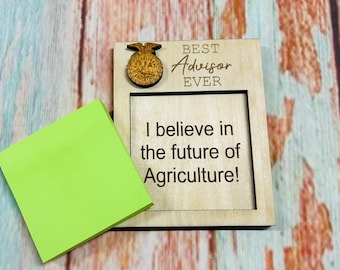 Agriculture Advisor Notepad: Teacher Gift with Sticky Notes