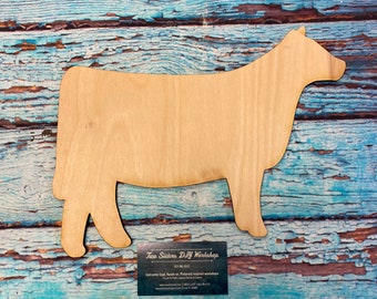 Show Heifer Cutout / Show Heifer Stall Sign / Show Heifer Paint Kit / Kids Paint Kit
