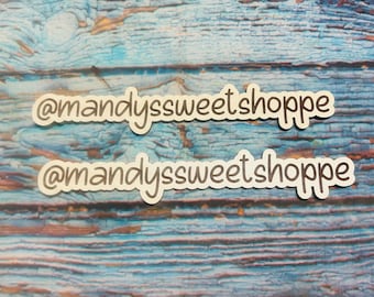 Marketing photo prop / business photo name tag