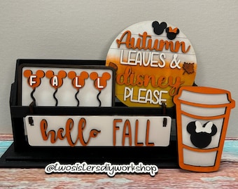 Disney Fall Decor / Mickey Decor / Interchangeable stand