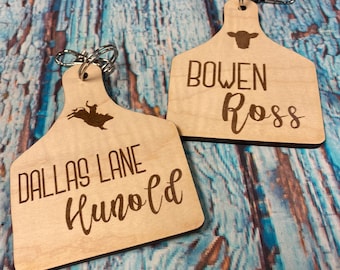 Western Cattle Tag Baby Bag Tag /Baby Milestone Tags / Photo Prop