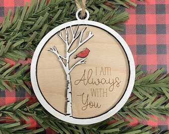 Memorial Christmas ornament / Cardinal ornament / Christmas ornament / Memorial gift