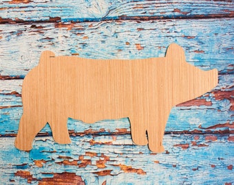 Show Pig Cutout / Show Pig Stall Sign / Show Pig Paint Kit / Kids Paint Kit