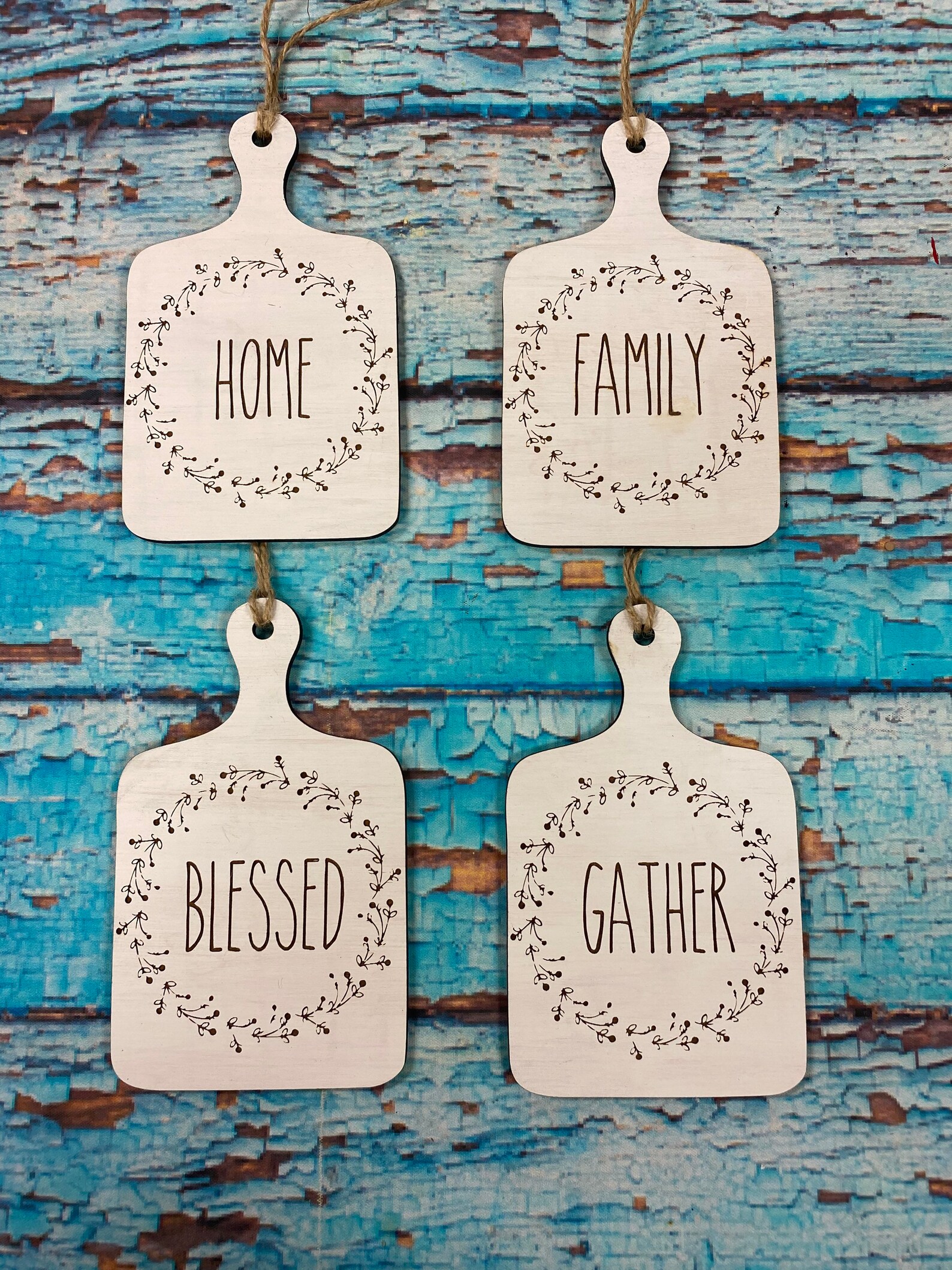 Mini Cutting Board Ornaments / Rae Dunn Inspired Decor / Etsy