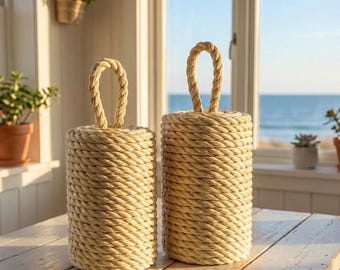 Tall 8kg Nautical Rope Door Stop (Pair)