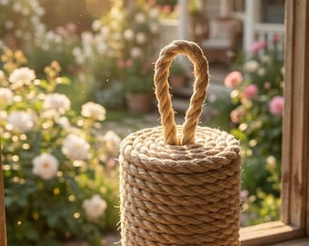A 5kg Tall Rope Door Stop: Nautical Home Decor