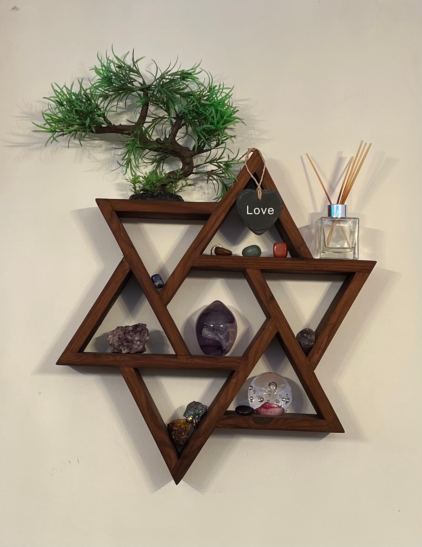 Wooden star shelf discount