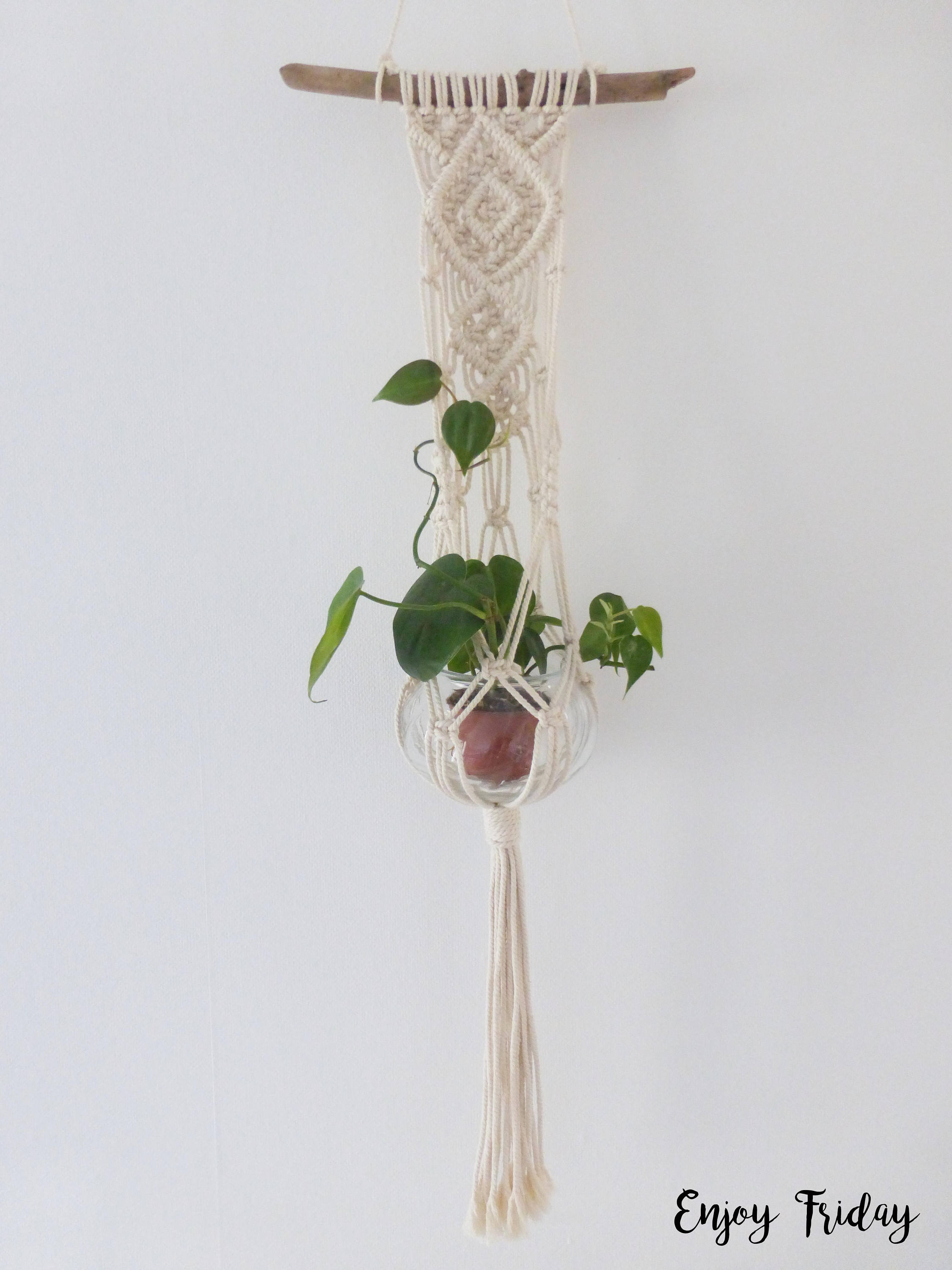 Suspension Murale Pour Plante en Macramé